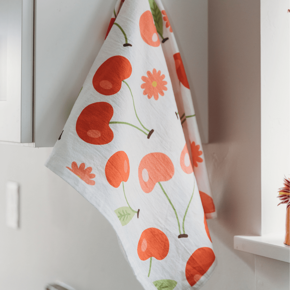 Cherry Stripes - Flour Sack Towel – Kitchen BillBoards