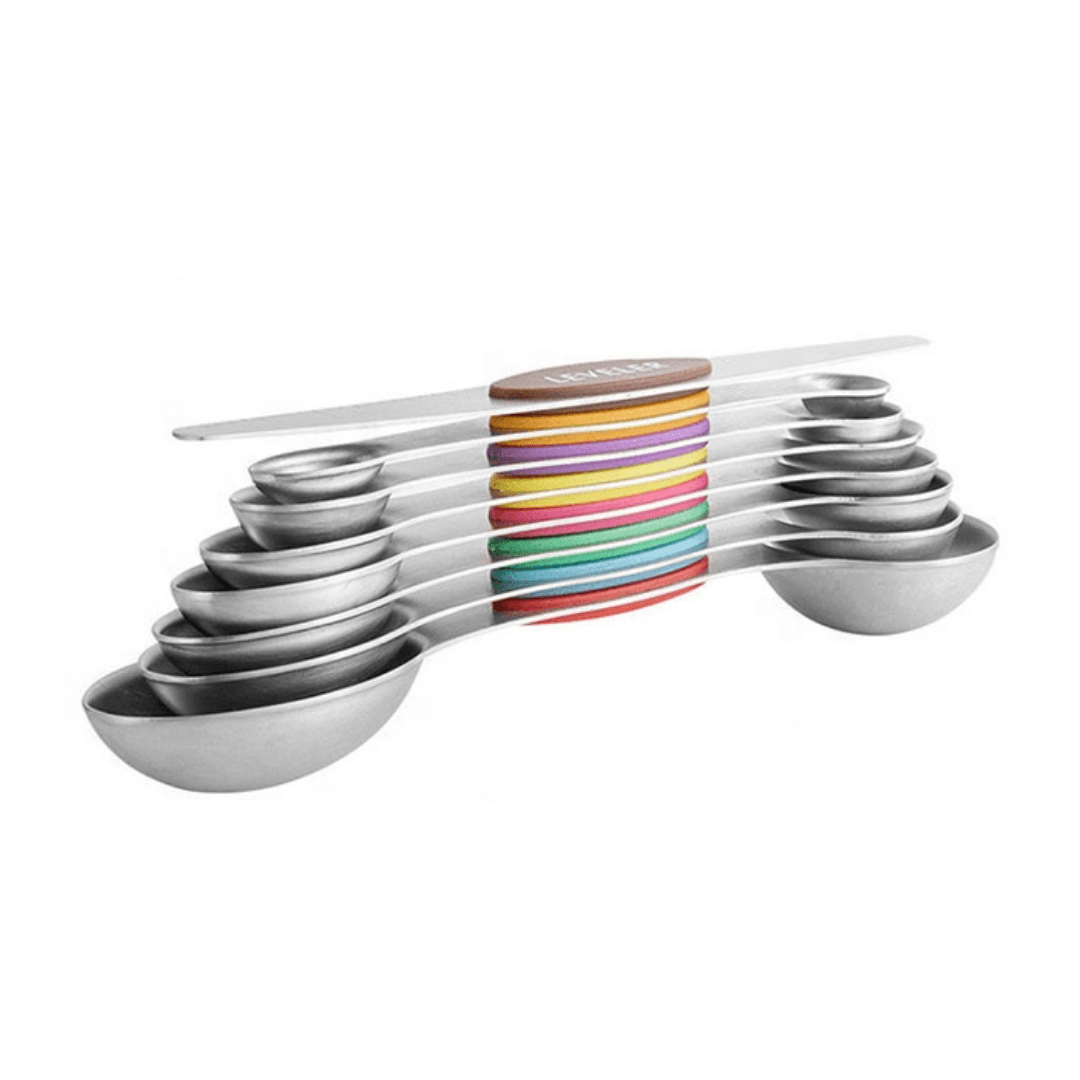 Dropship Set Of 8; Magnetic Measuring Spoon Set; Double Sided